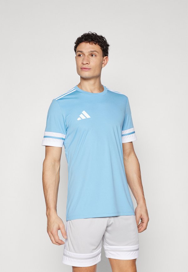 adidas Performance SQUADRA25 SHORT SLEEVE - Sports T-shirt - team light blue/white