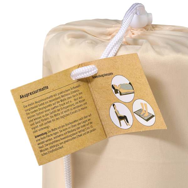 Akupressur-Matte, beige ebelin