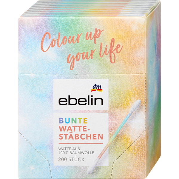 Bunte Wattestäbchen ebelin