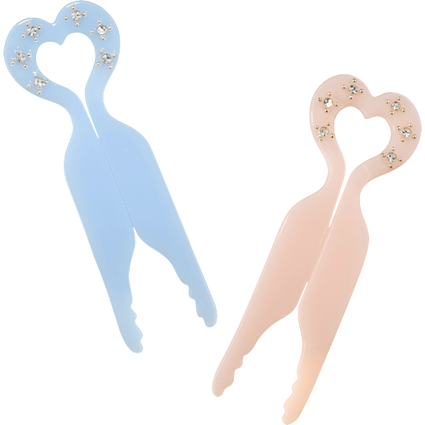 Haar-Pins, pastell ebelin