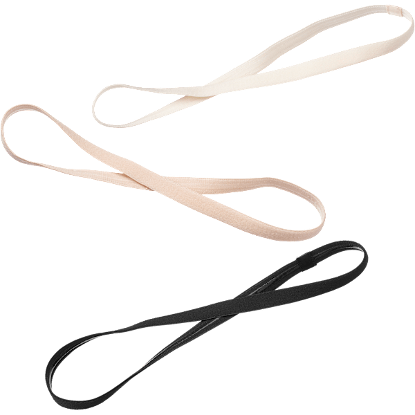 Haarbänder Sport, creme/rosa/schwarz ebelin