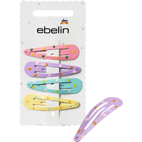 Haarclips mit Punkten, bunt ebelin