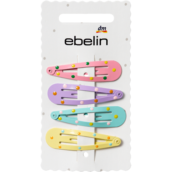 Haarclips mit Punkten, bunt ebelin