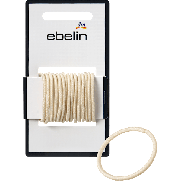 Haargummis klein dünn, blond ebelin