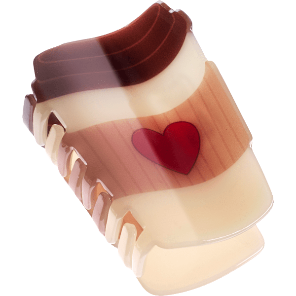 Haarklammer Kaffee-Becher ebelin