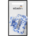 Haarklammer Keramik-Optik, blau/weiß ebelin