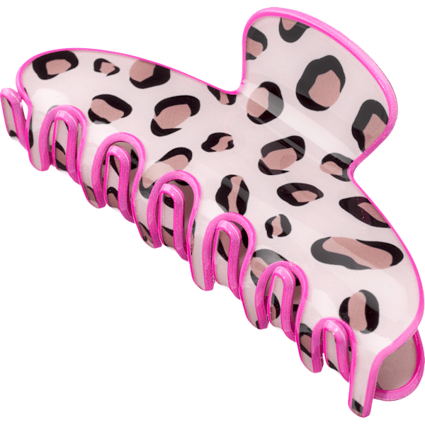 Haarklammer Leo-Optik, pink ebelin