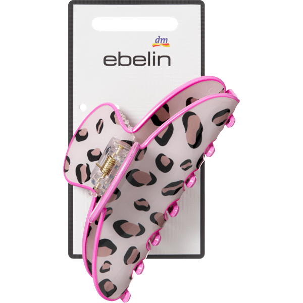 Haarklammer Leo-Optik, pink ebelin