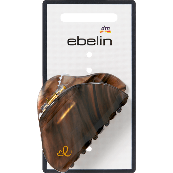 Haarklammer marmoriert, braun ebelin