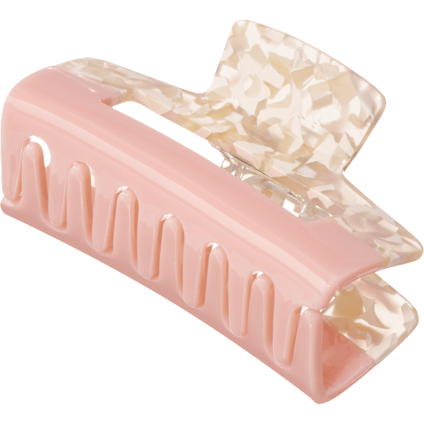 Haarklammer mit Cut-Out marmoriert/rosa ebelin