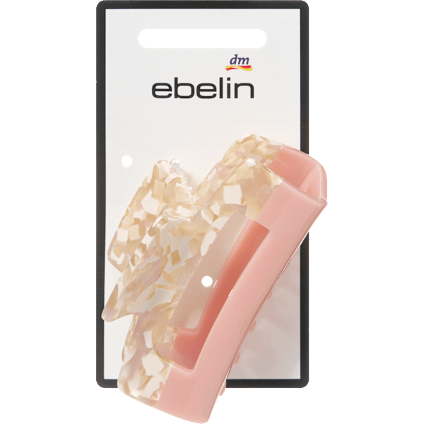 Haarklammer mit Cut-Out marmoriert/rosa ebelin