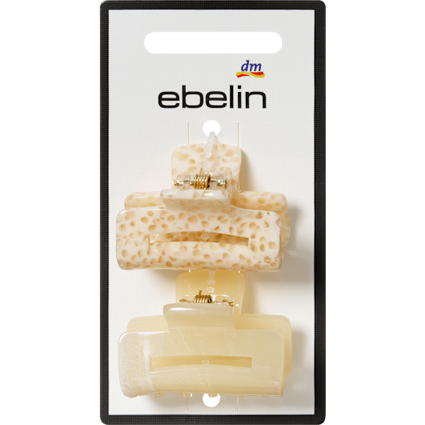 Haarklammern klein, creme ebelin