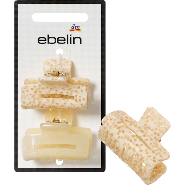 Haarklammern klein, creme ebelin