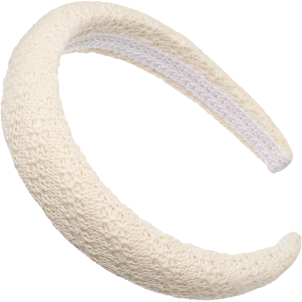 Haarreif gepolstert, beige ebelin