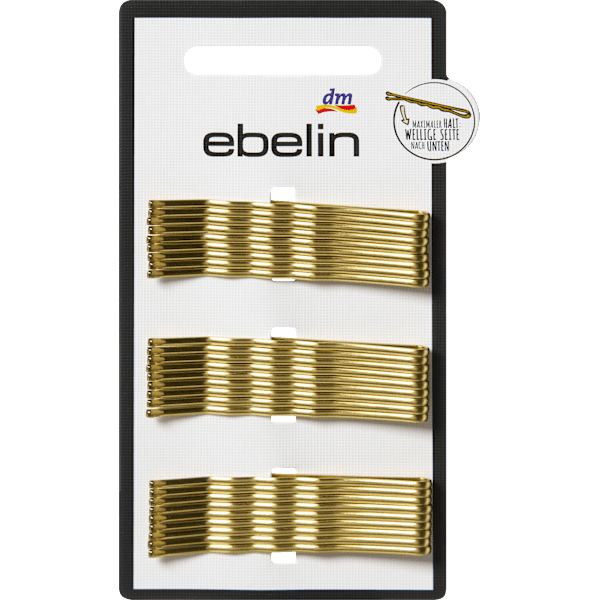 Haarschieber, Gold-Optik ebelin