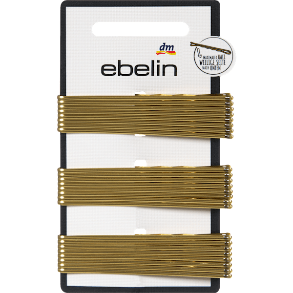 Haarschieber lang, Gold-Optik ebelin