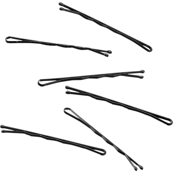 Haarschieber midi, schwarz ebelin