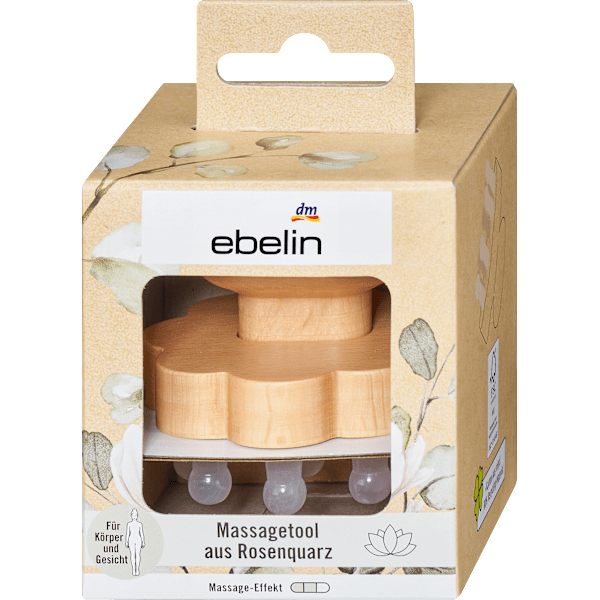 Massagetool mit Rosenquarz ebelin