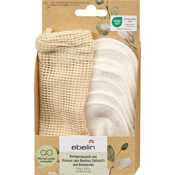 Reinigungspads mit Wäschenetz ebelin
