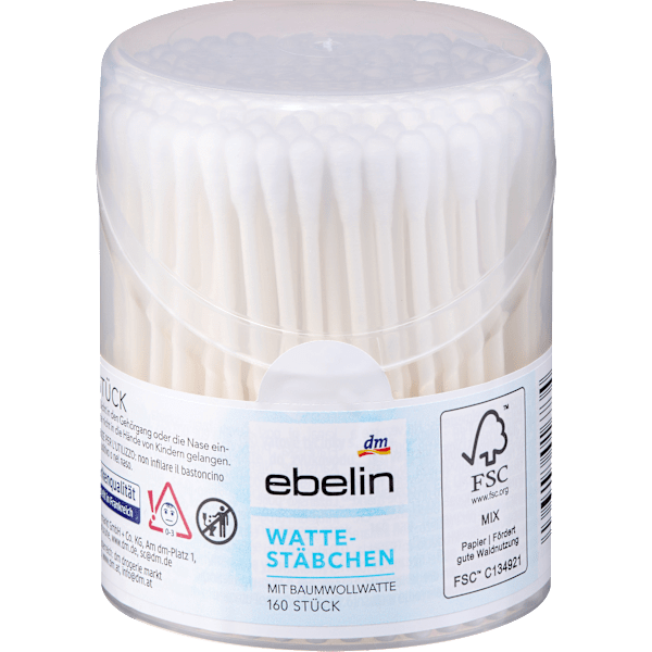 Wattestäbchen Box ebelin