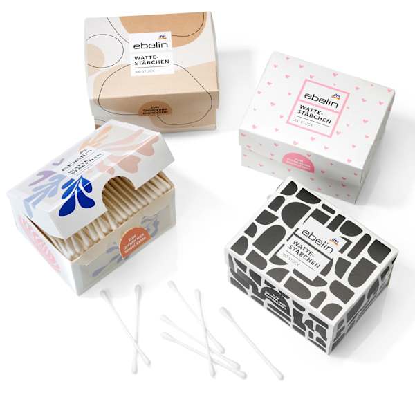 Wattestäbchen Motiv-Box ebelin