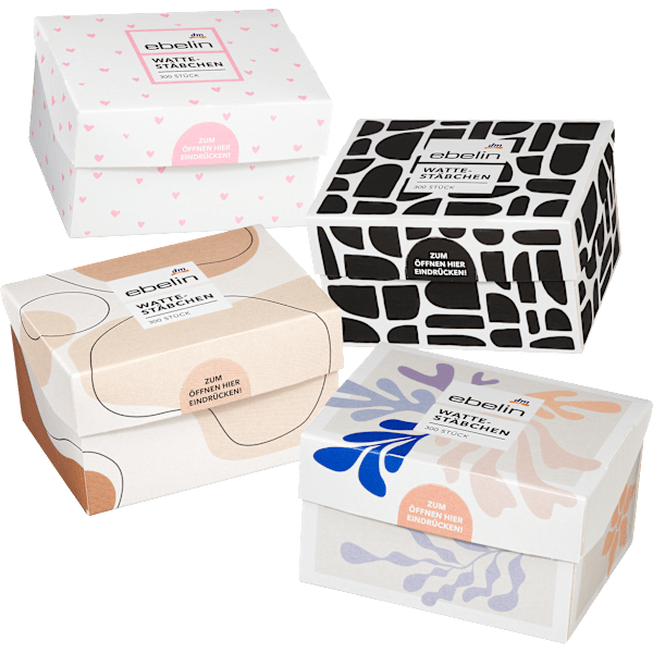 Wattestäbchen Motiv-Box ebelin