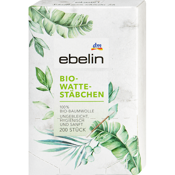 Wattestäbchen Recycling Bio GOTS-zertifiziert ebelin