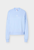 adidas Sportswear ESSENTIALS SMALL LOGO FEEL COZY - Sweatshirt - glow blue/white