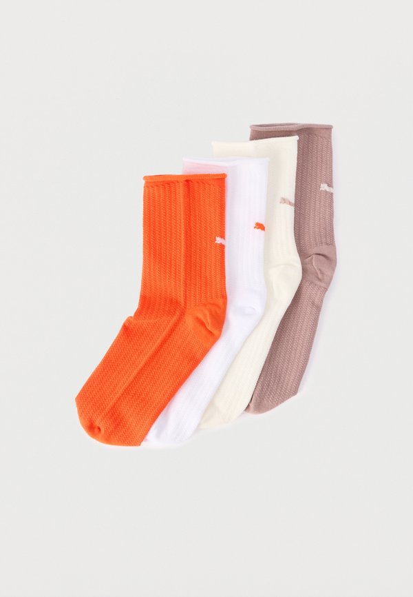 Puma SHORT 4 PACK - Socks - red/white/brown