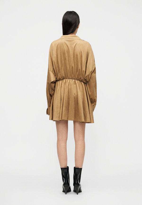Norma Kamali SUPER OVERSIZED FLARED MINI DRESS