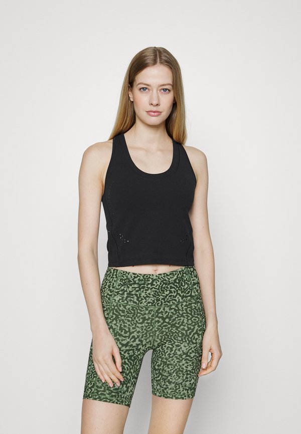 Athleta SHANTI LASER CUT CROP TANK