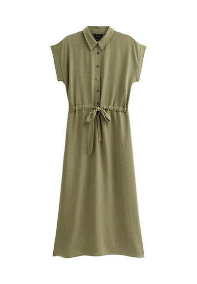 New Look DRAWSTRING TEXTURED MIDI