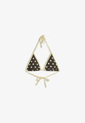 Bershka POLKA DOT  - Bikini top - dark brown