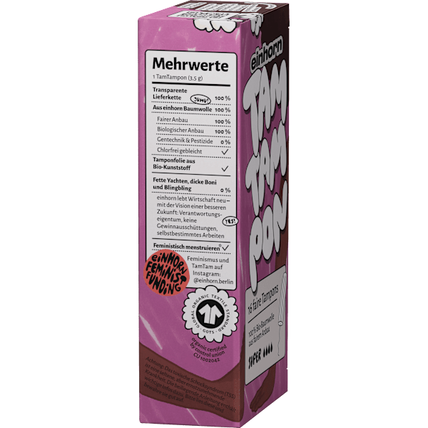 Tampons Bio Super einhorn