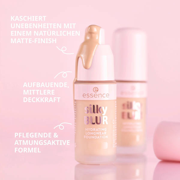 Foundation Silky Blur Hydrating Longwear 155 essence