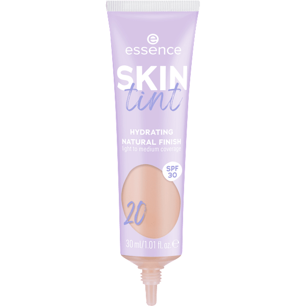Foundation Skin Tint Hydrating Natural Finish LSF 30, 20 essence