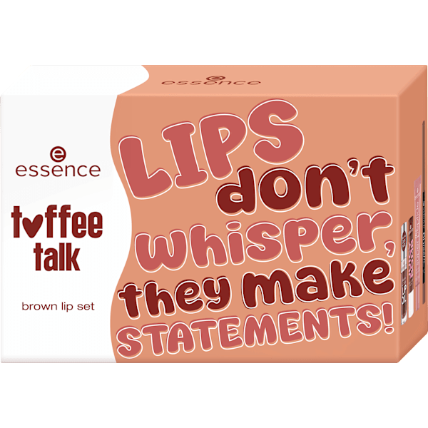 Geschenkset Toffee Talk Brown Lip 4 tlg essence