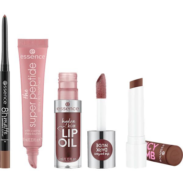 Geschenkset Toffee Talk Brown Lip 4 tlg essence