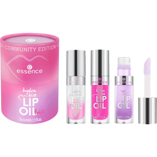 Lippenöl Set Hydra Kiss Lip Oil Trio (3x4ml) 3tlg essence