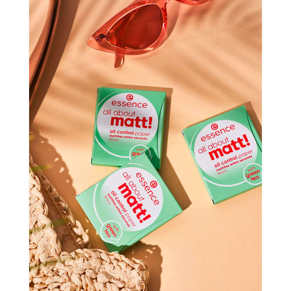 Mattierendes Papier All About Matt! Oil Control Paper essence