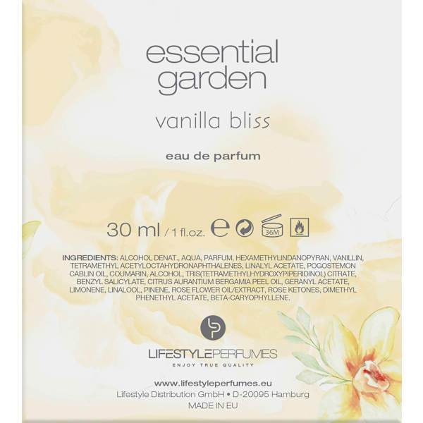 Vanilla Bliss Eau de Parfum essential garden