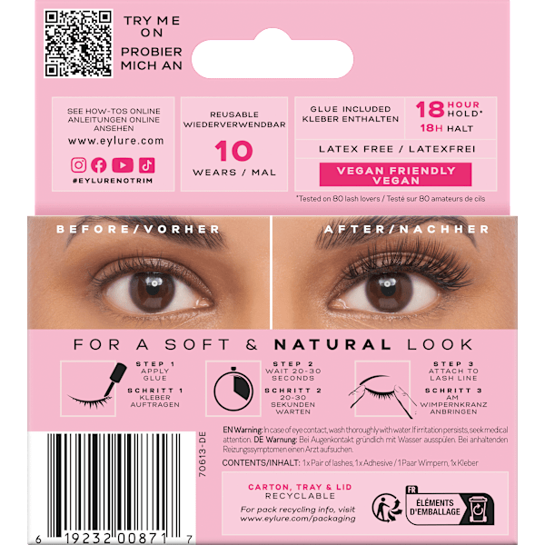Künstliche Wimpern Full & Wispy 184 (1 Paar) Eylure