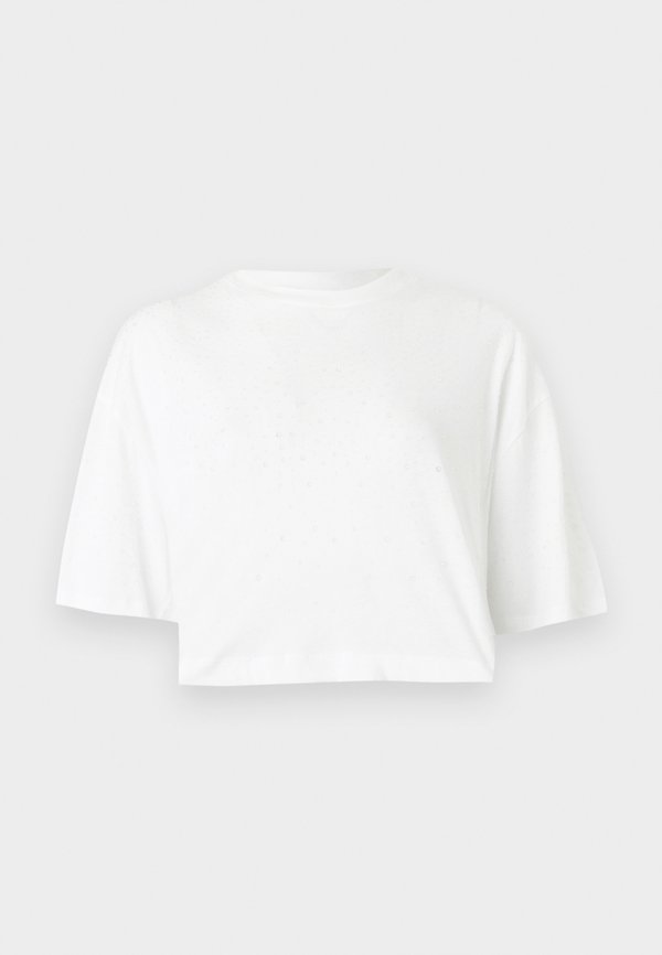 Guess RHINESTONE CROP TEE