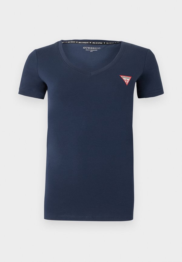 Guess MINI TRIANGLE TEE - Basic T-shirt - blackened blue