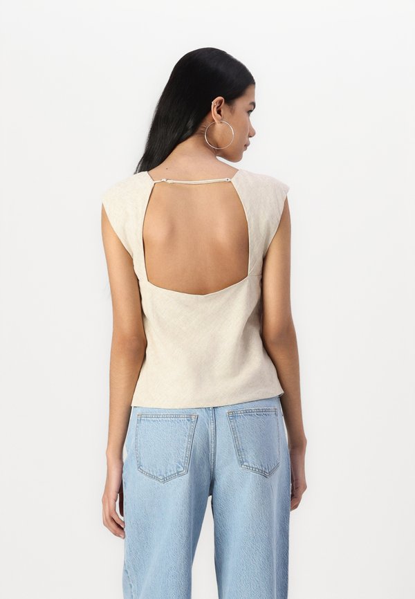 Abercrombie & Fitch Linen blend skimming shell top