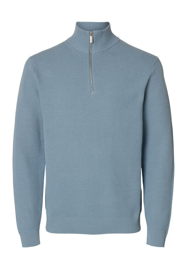 Selected SLHDANE LS KNIT STRUCTURE HALF ZIP NOOS