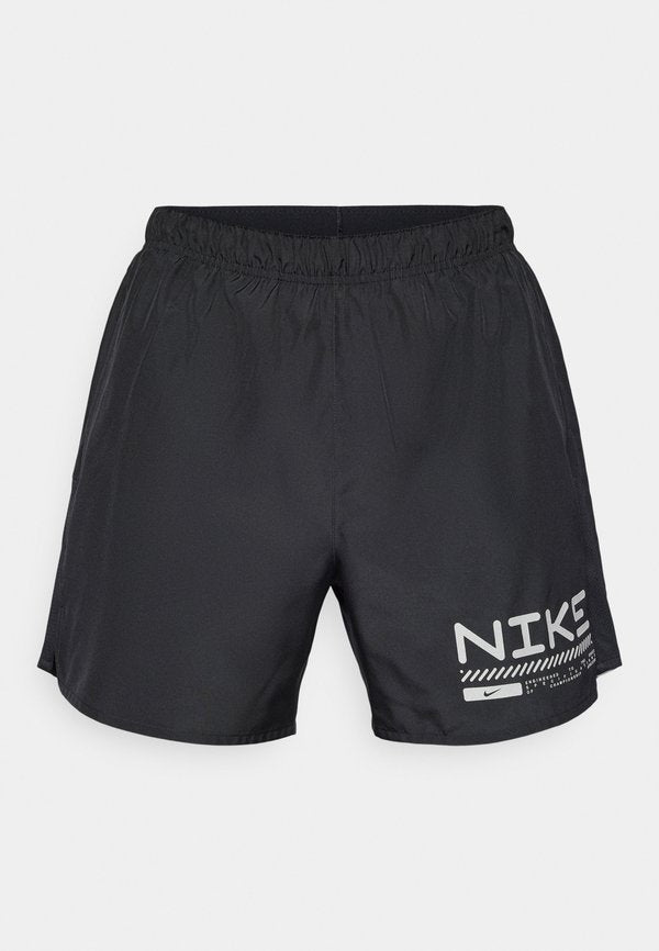 Nike Performance WINTERIZED CHALLENGER 2IN1 - Sports shorts - black/anthracite/reflective silver-coloured