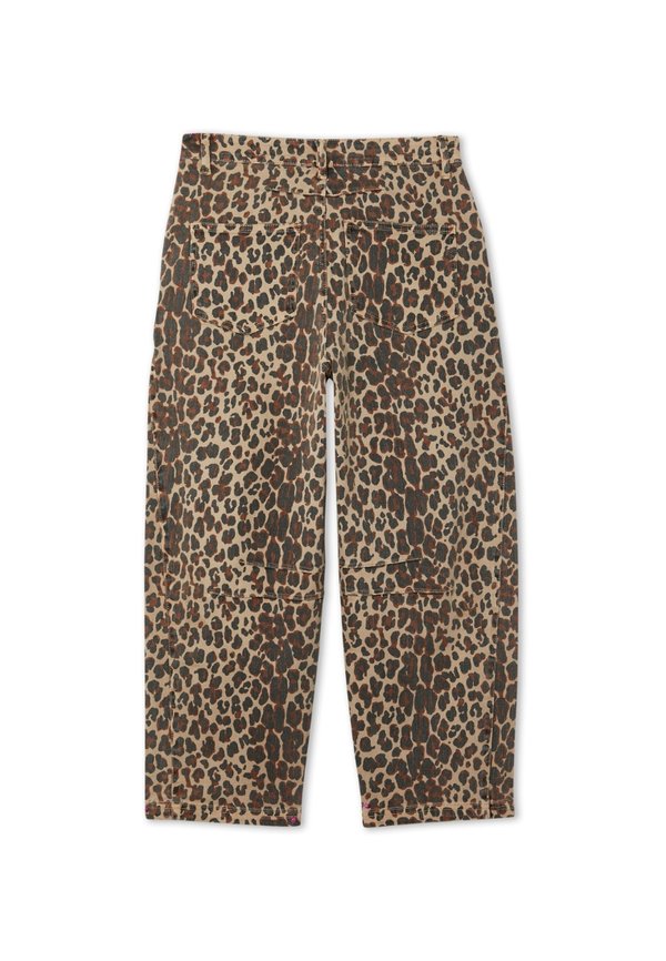 Never Fully Dressed LEOPARD BARREL JEANS