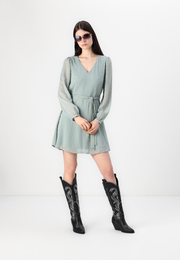 VILA VIMALIANA V NECK BELT DRESS