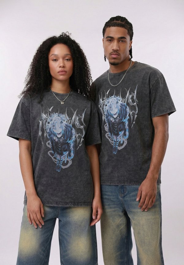 YOURTURN by Zalando UNISEX ACID WASH ANIME